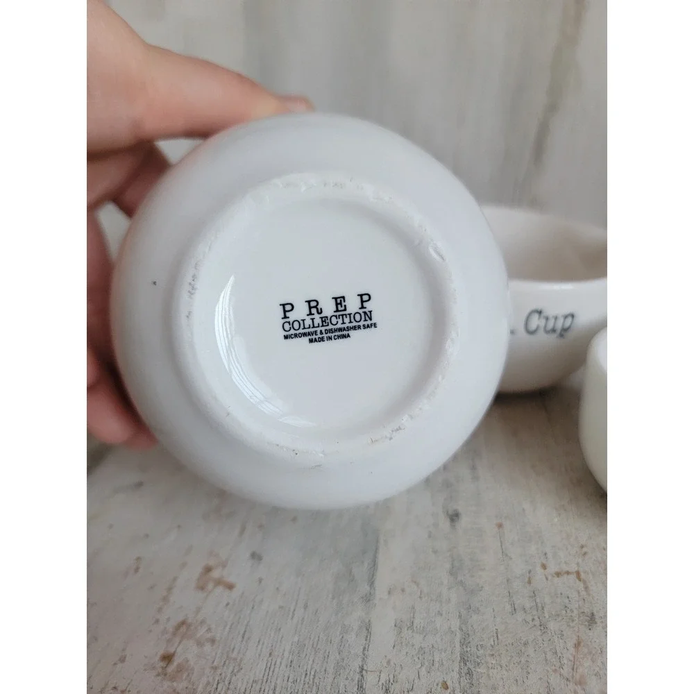 Prep‎ collection cup white measurement set kitchen utensil